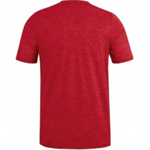 JAKO Sport/Freizeit Tshirt Premium Basics (Polyester-Stretch-Jersey) rot meliert Herren